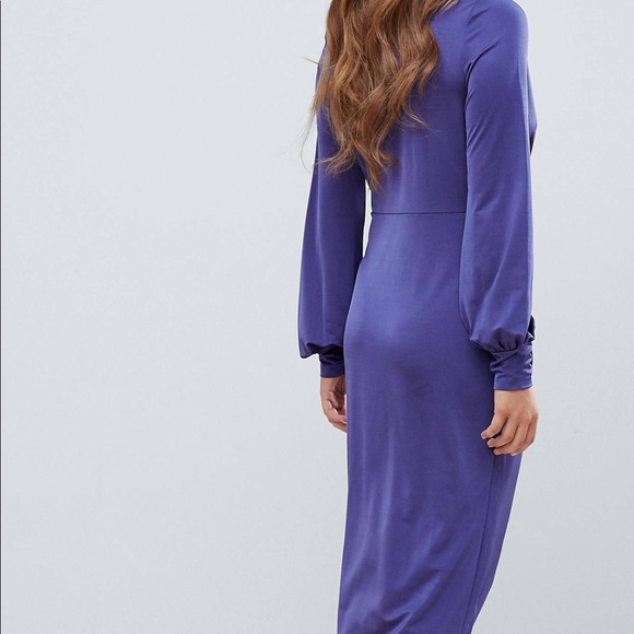 Plunge Midi Dress - Picture 4 of 5